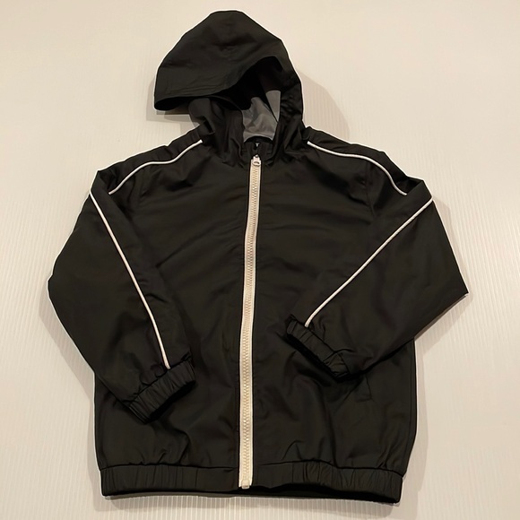 Circo black lightweight full zip jacket with hood. Size 5T - Picture 1 of 4